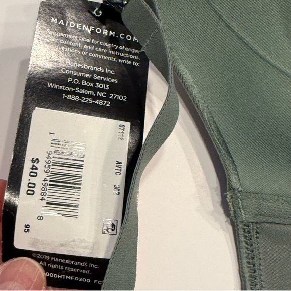 Maidenform Green and mauve racerback smartzone cups front clasp Bra Duo - Picture 5 of 10